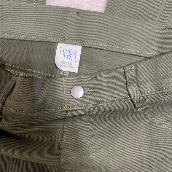 Olive Green Jegging Jeans, Leggings, Tights, Time and Tru - Picture 3 of 3
